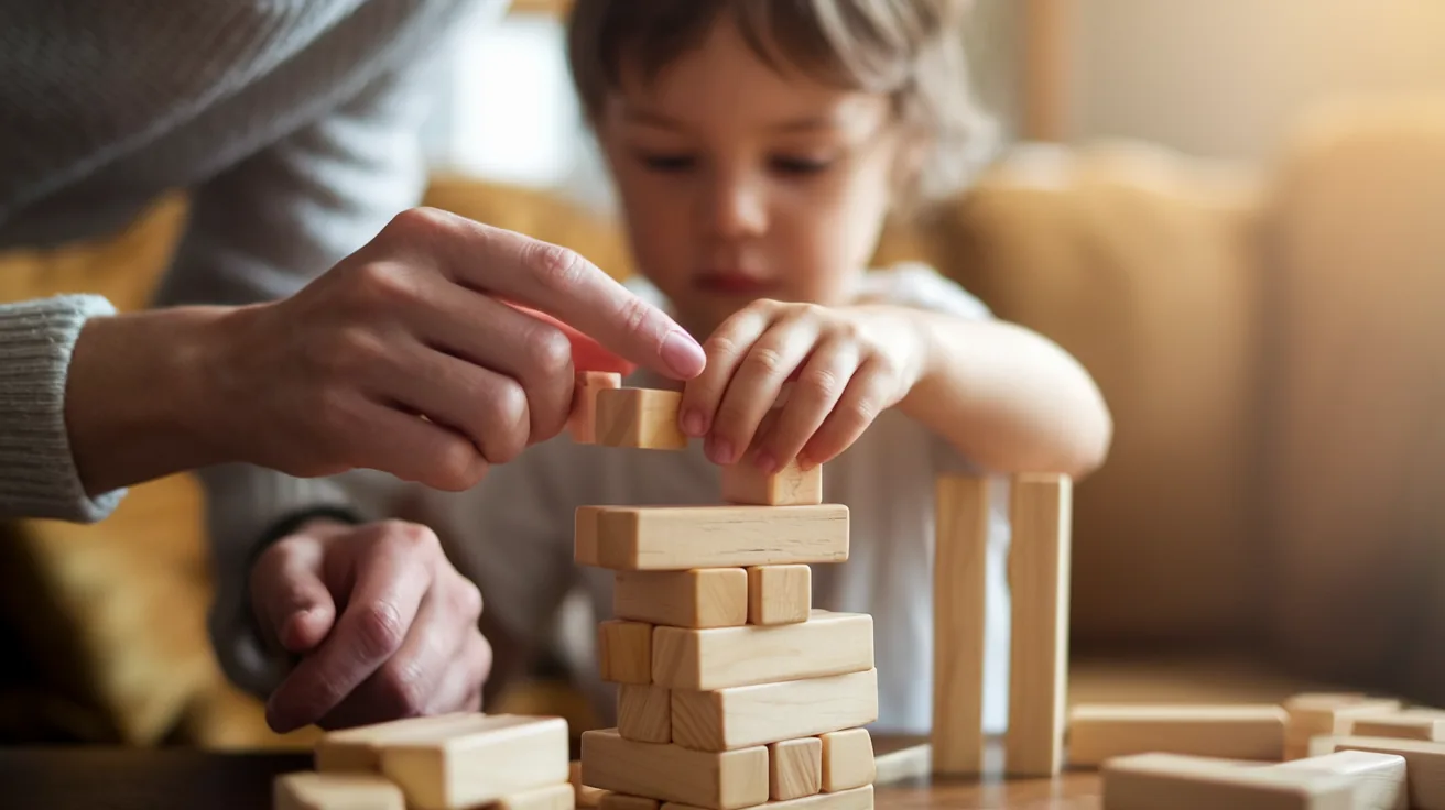 Child engaged in learning activity at just the right challenge level, showing focused concentration and enjoyment